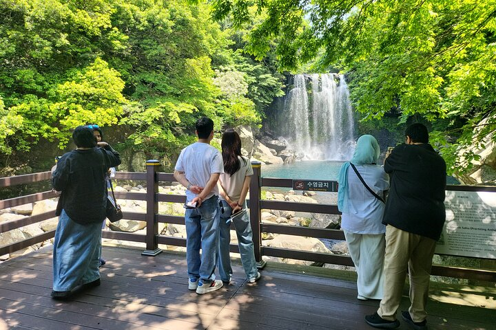 Private Tour Cheonjeyeon Falls & Osulloc Museum in Jeju Island  - Photo 1 of 6